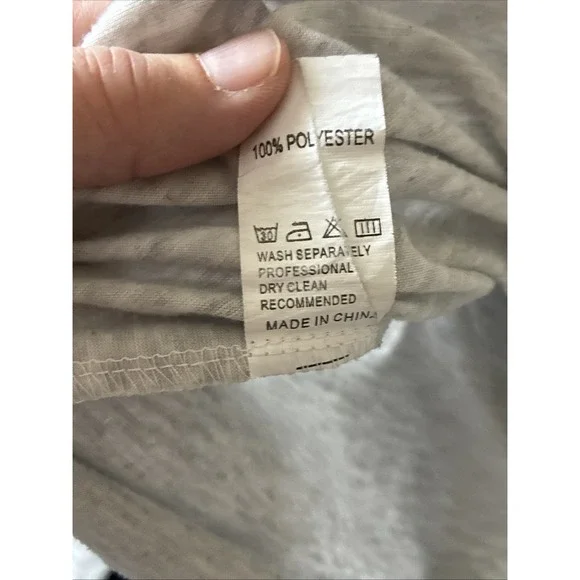 Just Breathe Front Lace Up Tee Shirt Women's Size Large - Picture 4 of 8